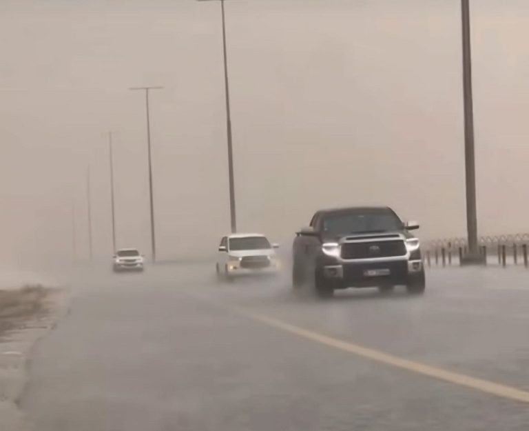 Heavy Rainfall in Al Dhafra and Al Ain: Safety Alerts Issued