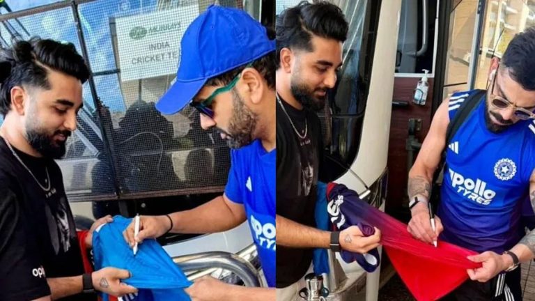 Indian Cricket Stars Delight Young Pakistani Fan in Perth