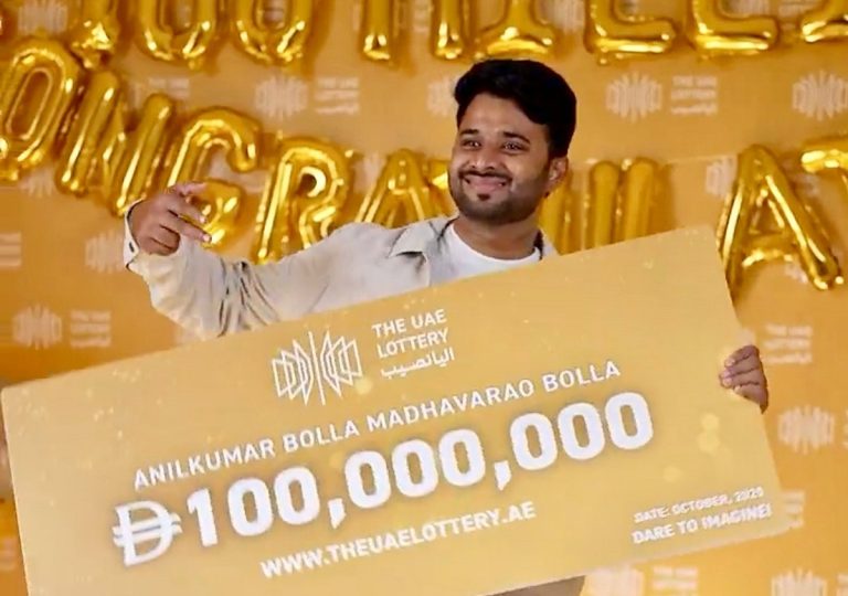 Indian Expat Anilkumar Bolla Wins Dh100 Million Lottery