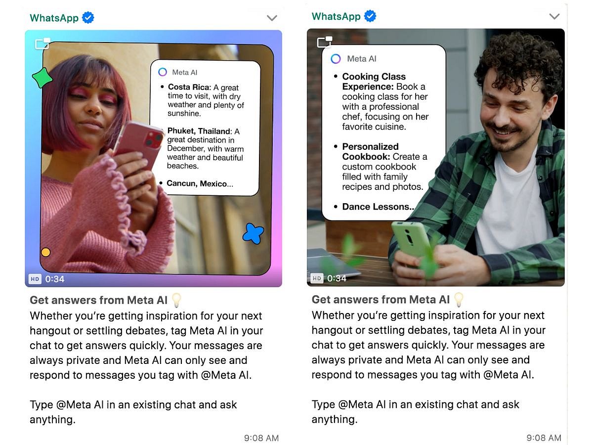 Meta Launches AI Assistant in WhatsApp for Chats