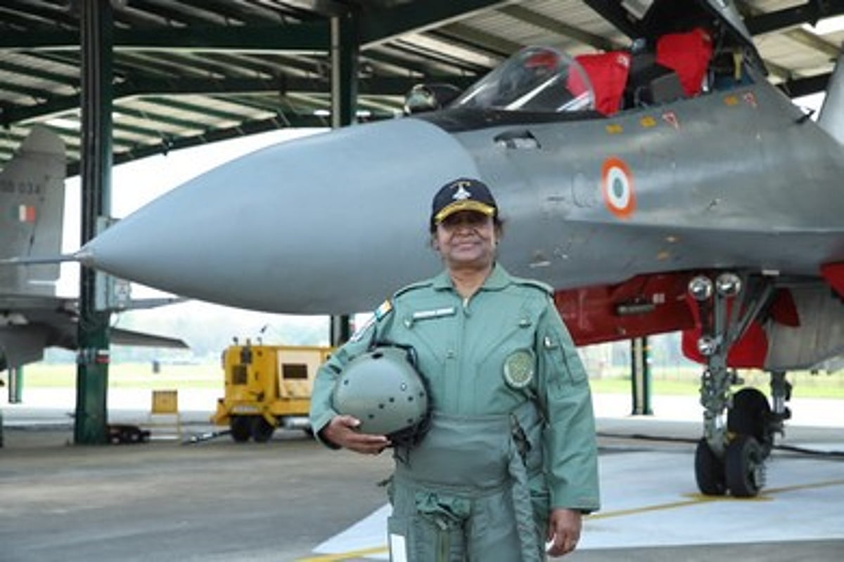 President Murmu Flies Rafale Jet, Showcases Air Power