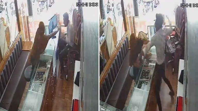 Shopkeeper Foils Woman's Jewellery Store Robbery Attempt