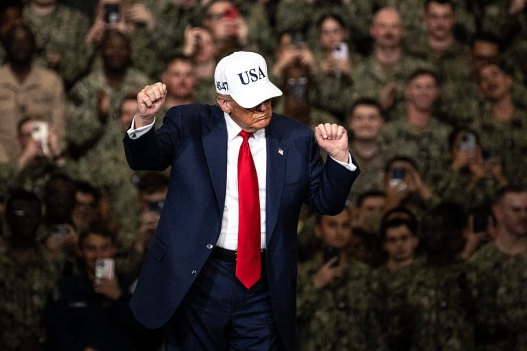 Trump Dances for US Troops at Yokosuka Naval Base