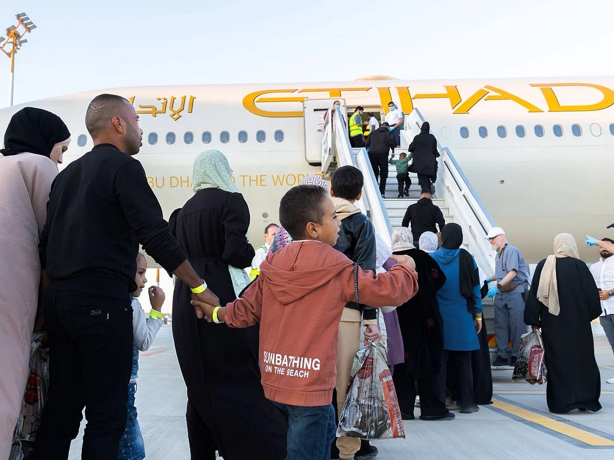 UAE Evacuates 57 Patients from Gaza in Humanitarian Mission