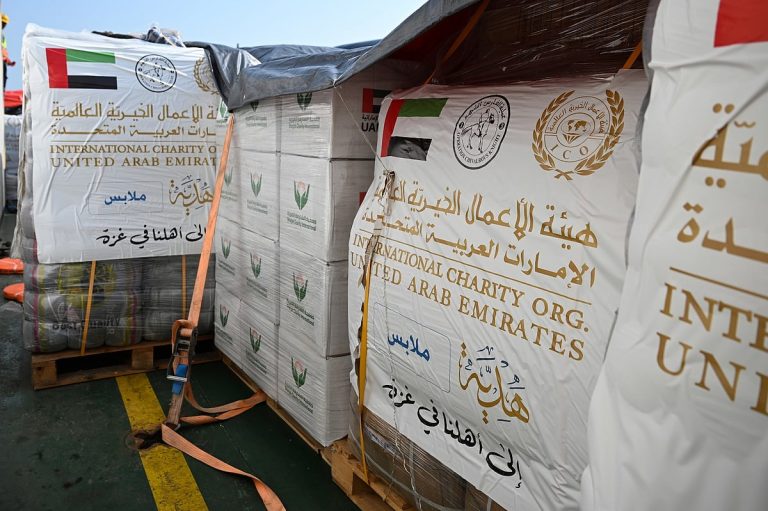 UAE Ship Delivers 7,200 Tonnes of Aid to Gaza
