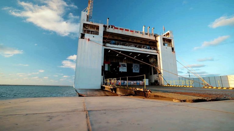 UAE Ship Delivers 7,200 Tons of Aid to Gaza