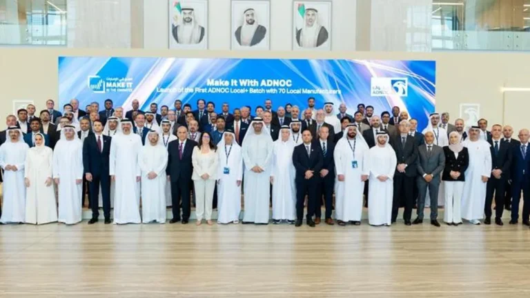 ADNOC executives discussing project awards at the Make it With ADNOC Forum.