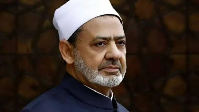 Al-Azhar Mosque in Cairo, symbolizing the institution's stance on international conflicts.