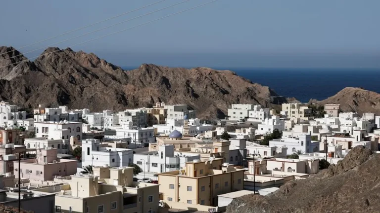 Scenic view of Al Jabal Al Akhdhar showcasing terraced farms and mountains.