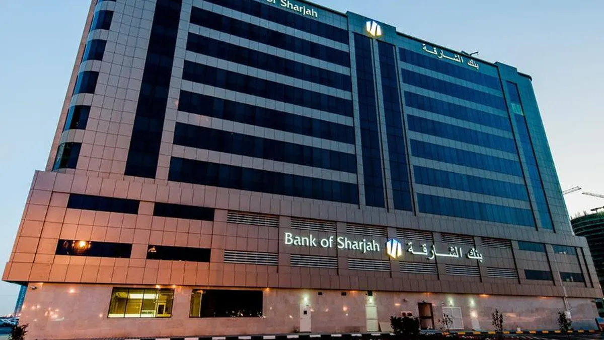 Bank of Sharjah headquarters in Sharjah, UAE.