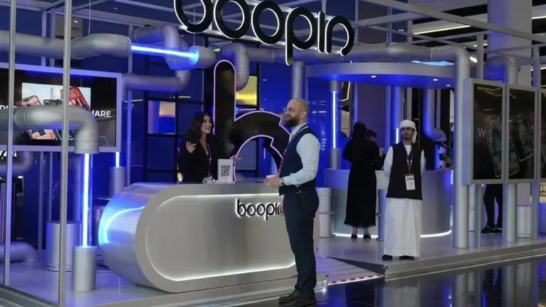 Boopin team showcasing digital marketing solutions at Make it in the Emirates 2026.