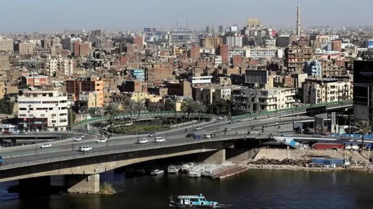 A panoramic view of Cairo's skyline along the Nile River.