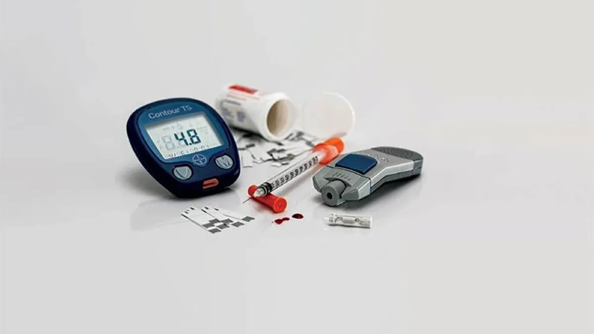 Graph showing diabetes patient statistics in UAE healthcare centers.