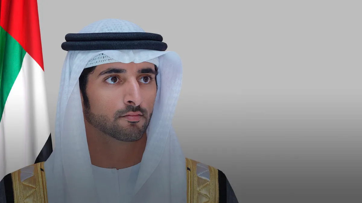 His Highness Sheikh Hamdan bin Mohammed discusses AI initiative in Dubai.