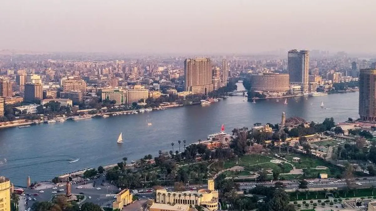 El-Nile Company factory in Cairo, Egypt, showcasing pharmaceutical manufacturing.