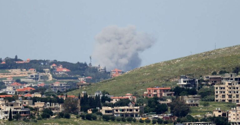 Lebanese and US generals in a meeting discussing security issues.