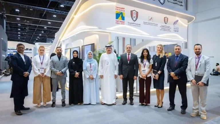 Fujairah Municipality and Holcim officials at the MoU signing ceremony.