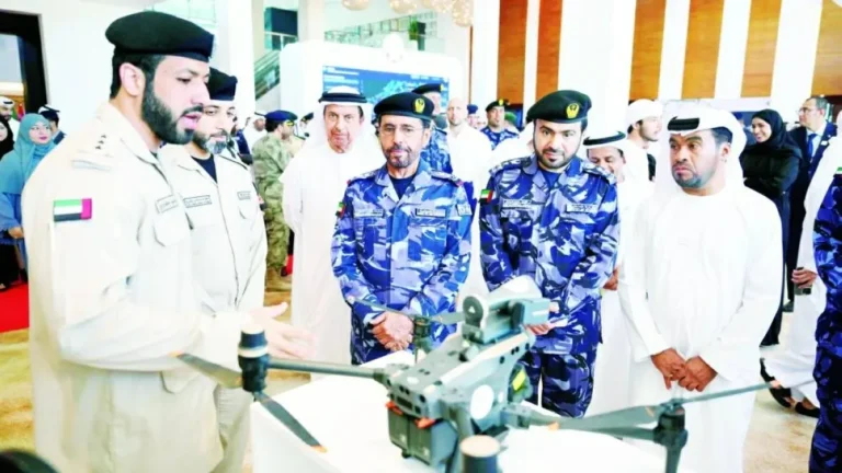 Officials inaugurating Gulf Traffic Week at Fairmont Bab Al Bahr in Abu Dhabi.