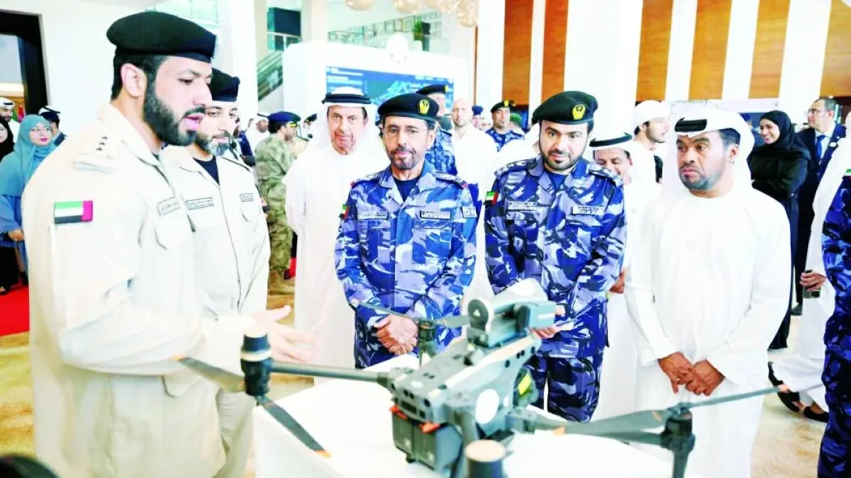 Officials inaugurating Gulf Traffic Week at Fairmont Bab Al Bahr in Abu Dhabi.