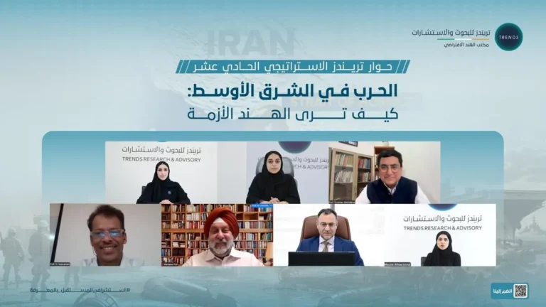 Indian experts discussing Middle East's role in national security and economy.