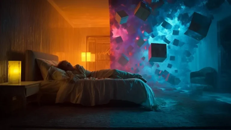 A researcher analyzing dream reports using advanced AI techniques.