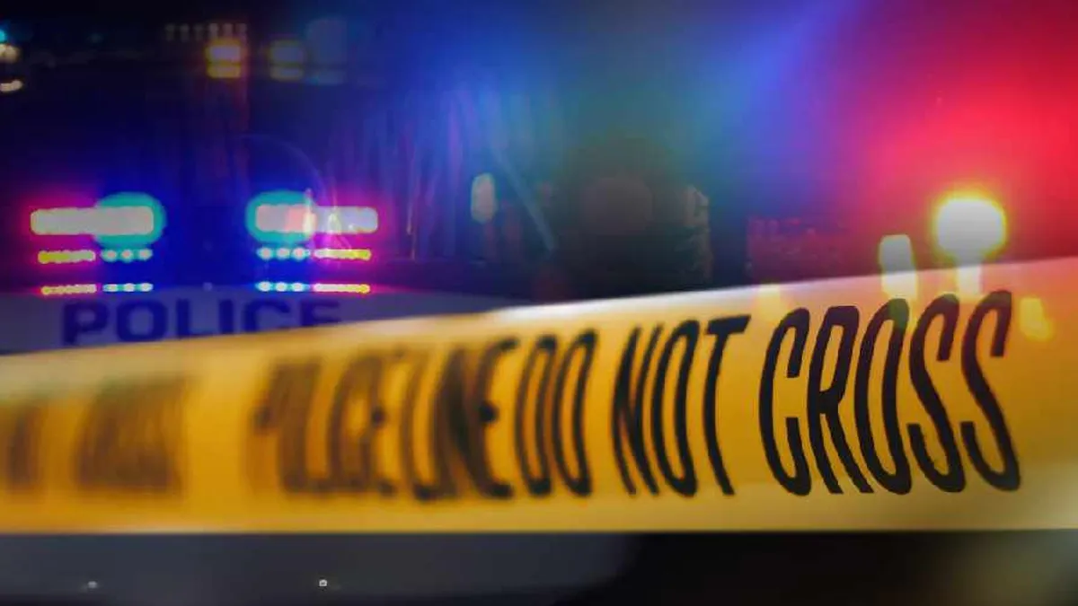 Emergency responders at the scene of the shooting near Arcadia Lake.