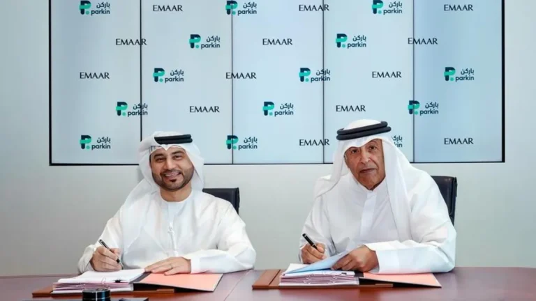 Parkin Company and EMAAR partnership for parking enforcement services in Dubai.