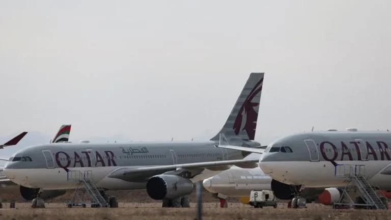 Qatar Airways aircraft at an airport, symbolizing expanded flight services.