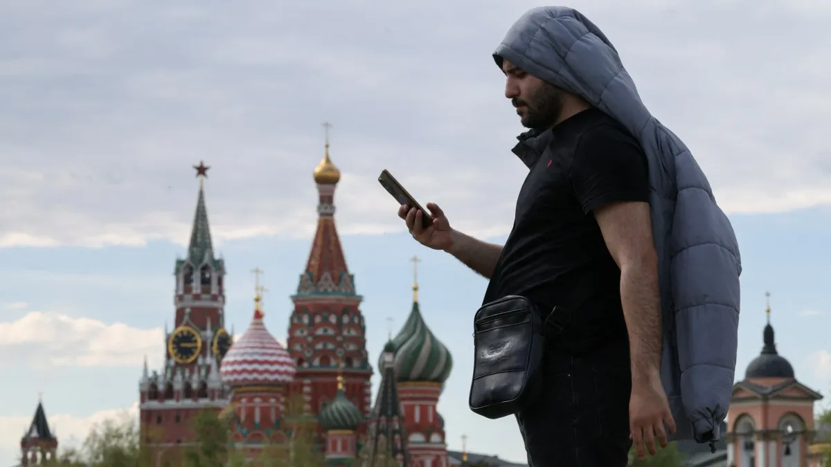 Moscow's Red Square during preparations for WWII Victory Day celebrations.