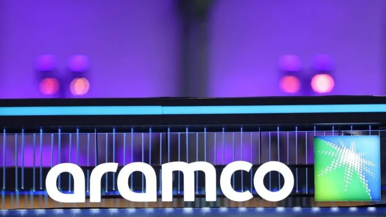 Saudi Aramco's headquarters with LPG storage tanks in the background.