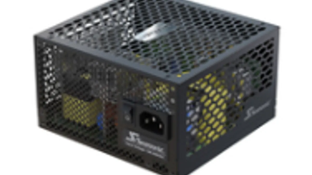 Seasonic PRIME-PX-500 fanless power supply unit in black.
