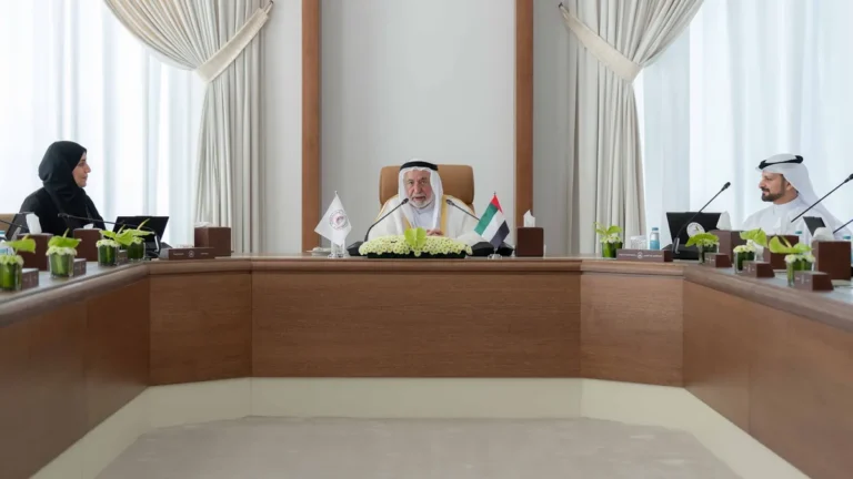 Sheikh Sultan bin Muhammad Al Qasimi presiding over the KALBA University Board meeting.