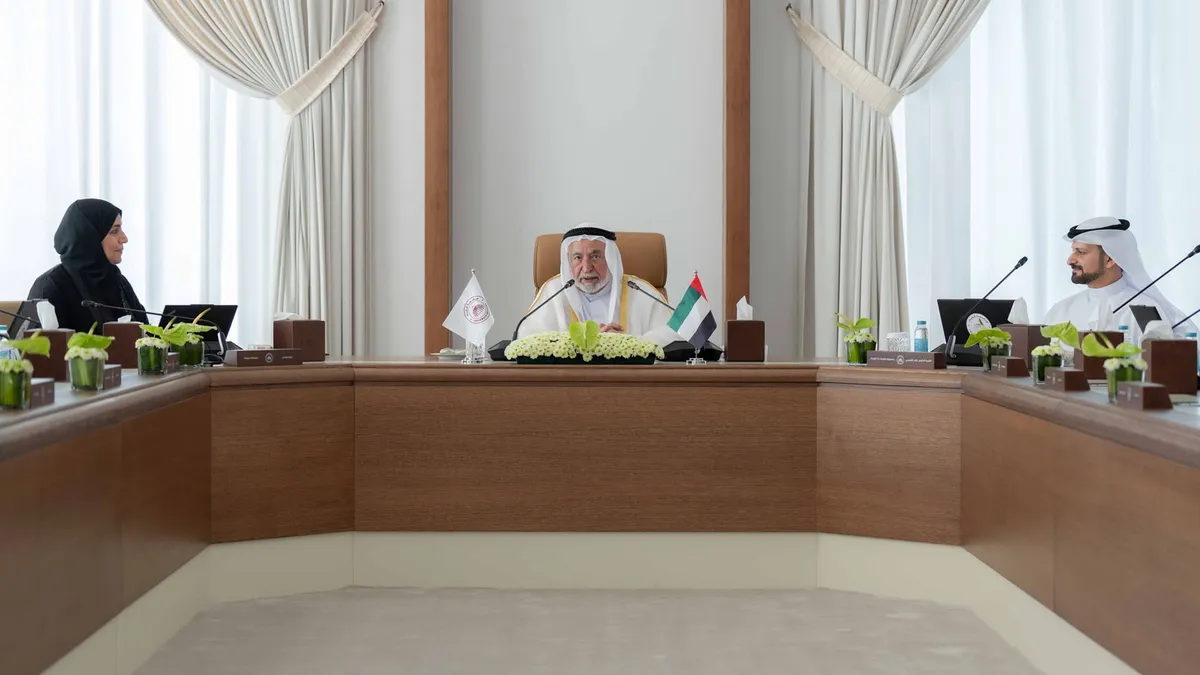 Sheikh Sultan bin Muhammad Al Qasimi presiding over the KALBA University Board meeting.