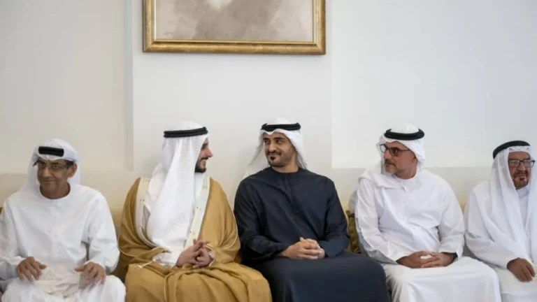 Sheikh Zayed bin Mohammed bin Zayed at a wedding reception in Abu Dhabi.