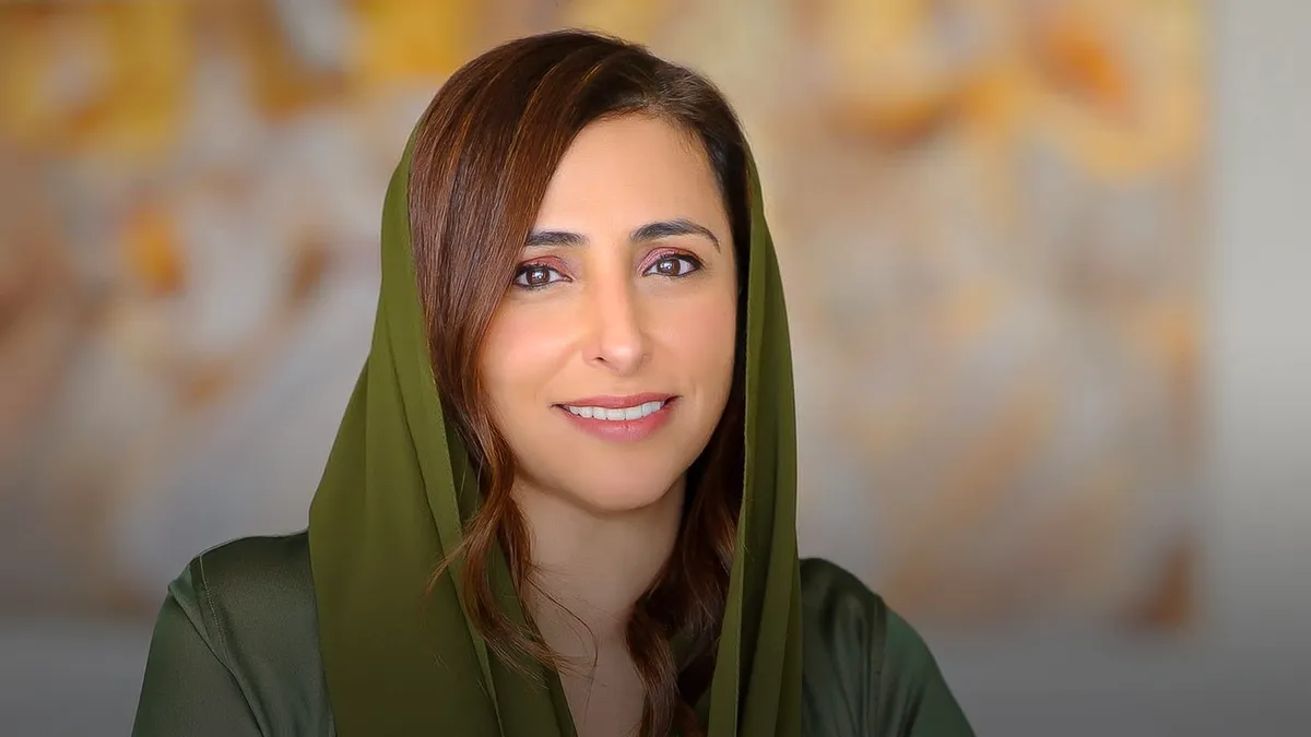 Sheikha Bodour Al Qasimi speaking at a cultural event in Sharjah.