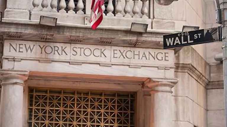 Stock market charts showing record highs for S&P 500 and Nasdaq.