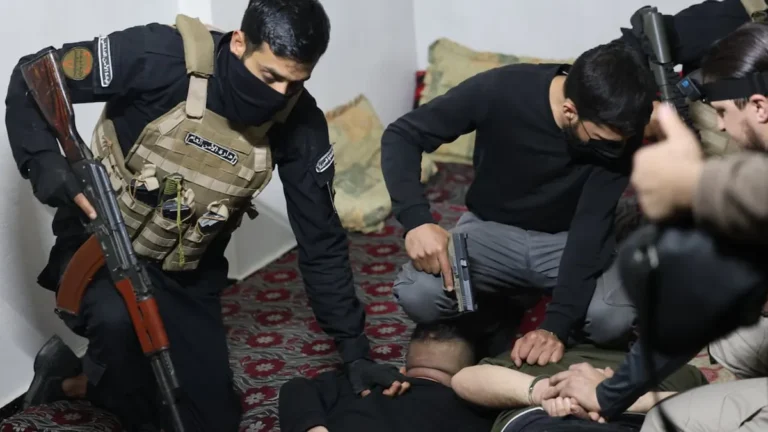 Syria's Interior Ministry reports on thwarted Hezbollah plot with seized weapons.