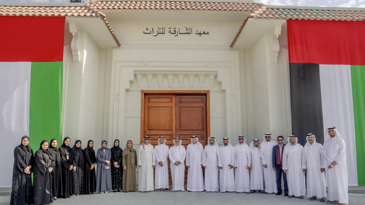 UAE military personnel celebrating the 50th anniversary of armed forces unification.