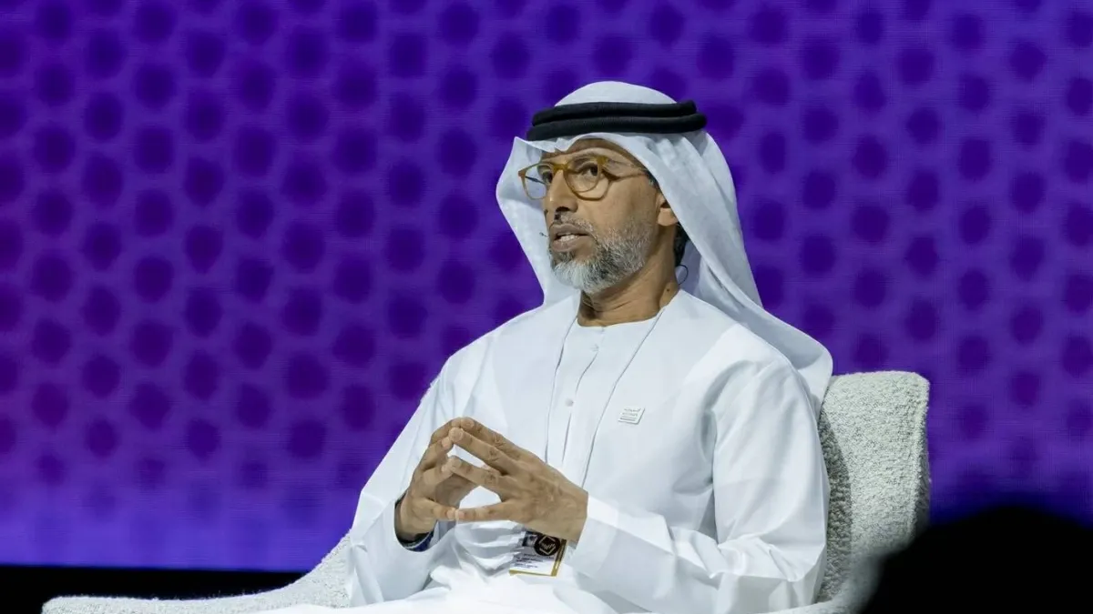 UAE officials discussing trade and industry at the 'Make in the UAE' platform event.