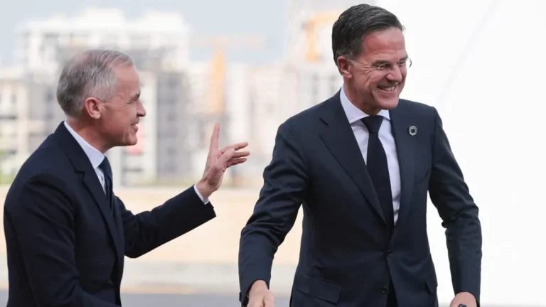 European and US leaders discussing Middle East policies during a summit.