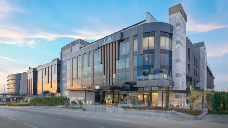 Exterior view of Voco Cairo Arabella Plaza hotel in New Cairo.