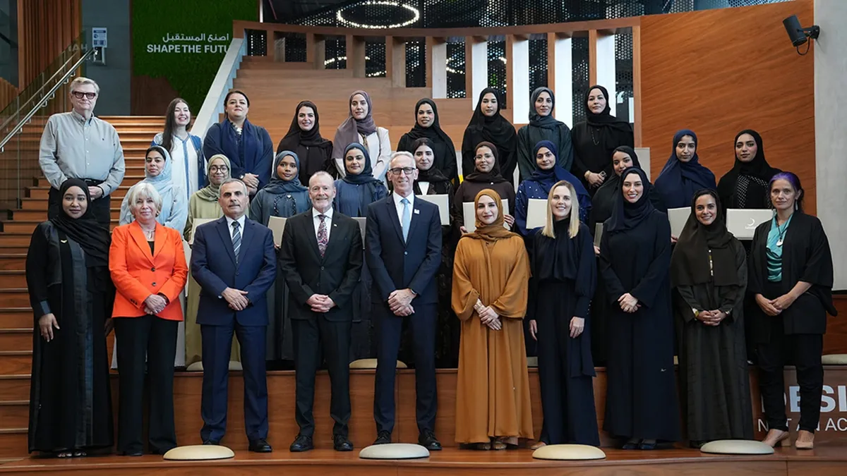 Graduation ceremony at Zayed University celebrating the Museum Management Programme.